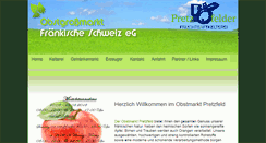 Desktop Screenshot of obstmarkt-pretzfeld.de